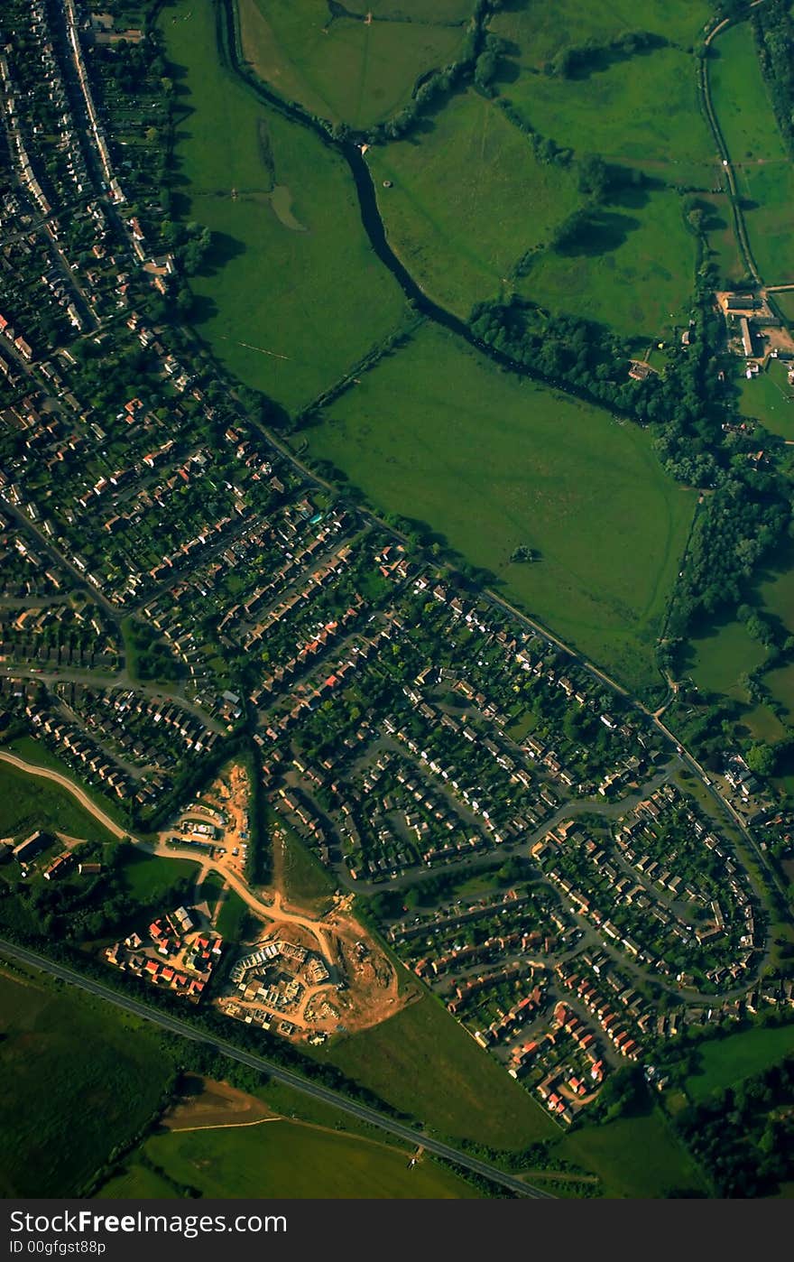 Landscape seen from far above