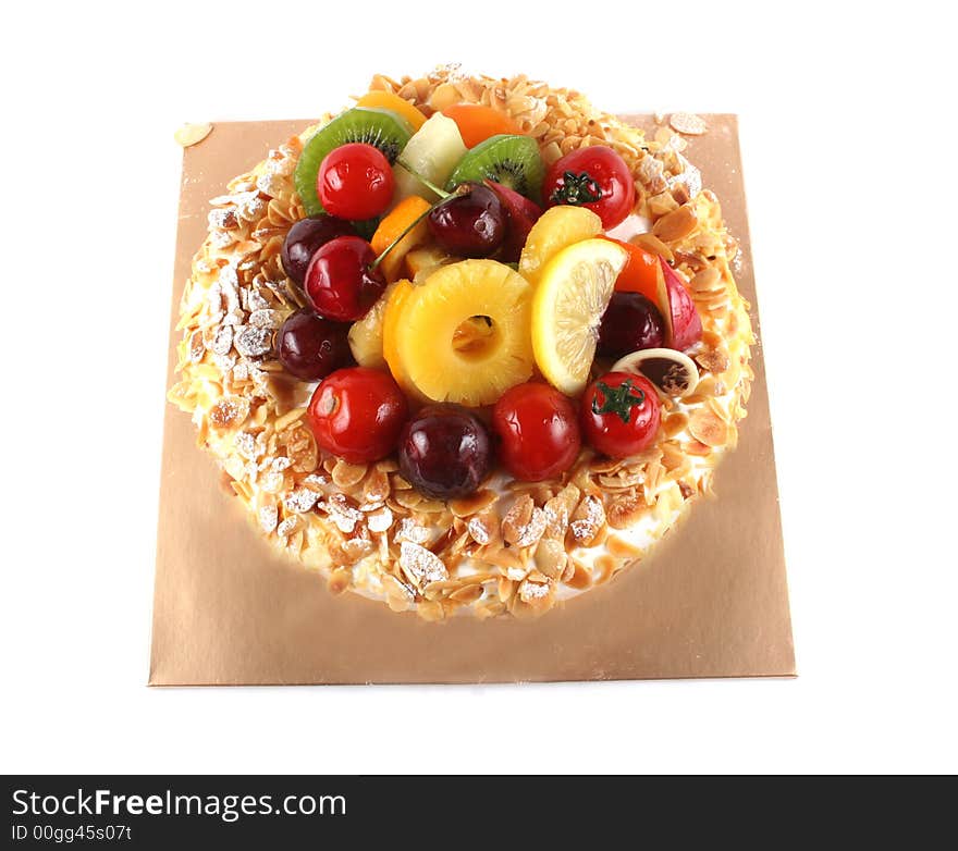 Cake with fruit