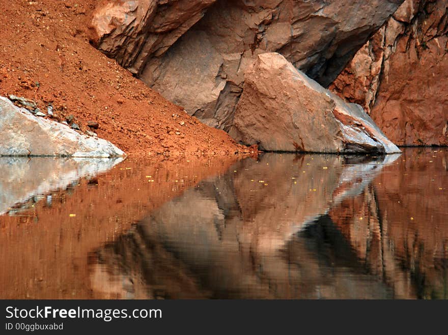 Pond, Water And Rock