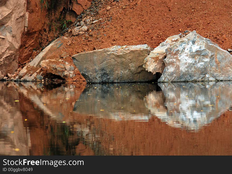 Pond, Water And Rock