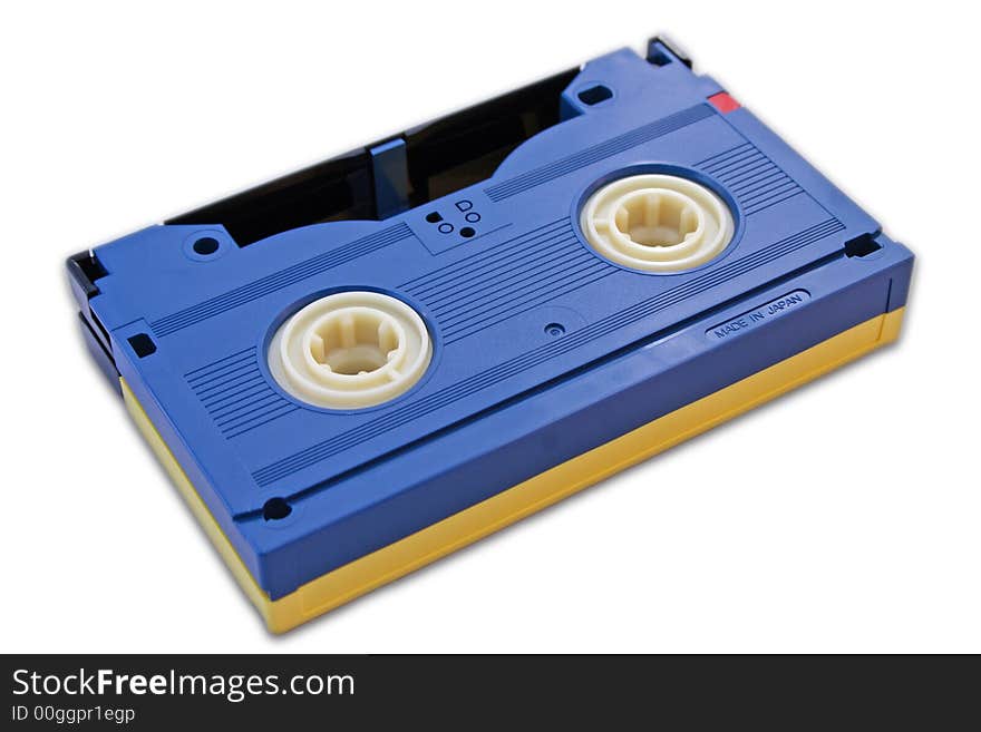 Blue isolated cassette