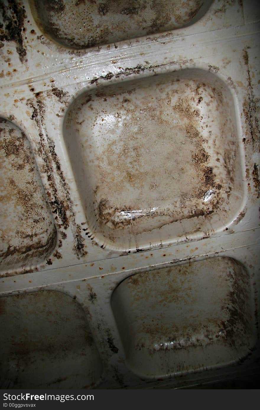 Old rusty car park ceiling. Old rusty car park ceiling