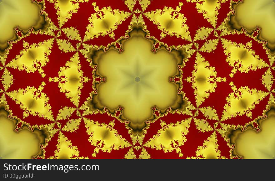 Tile In Yellow And Red