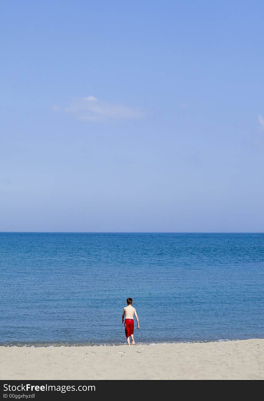 A view of paradise for some people, a simple scene with a bold impact, shows a stereotypical view of spain