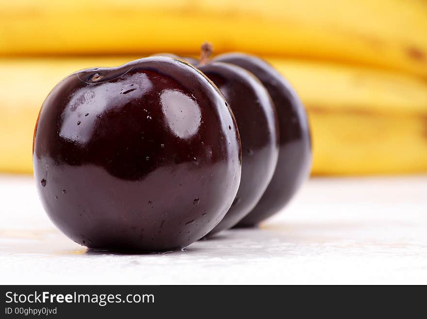 Fresh Vegetables, Fruits and other foodstuffs. Shot in a studio. Fresh Vegetables, Fruits and other foodstuffs. Shot in a studio.