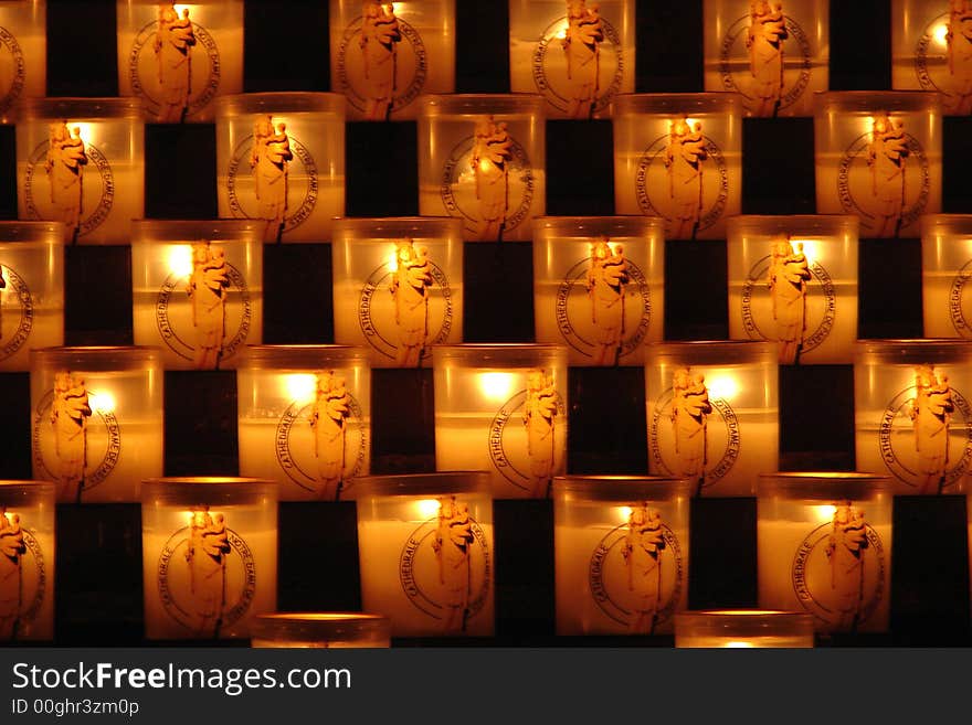 Candles of Notre-Dame de Paris