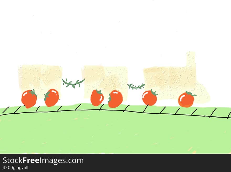 Chese Tomato Train