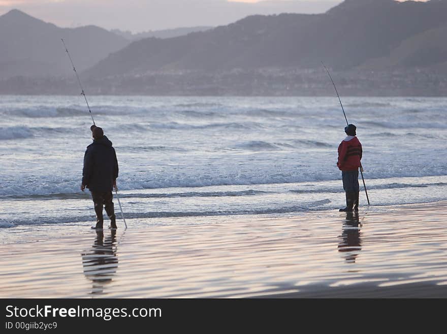 Two Men Fishing