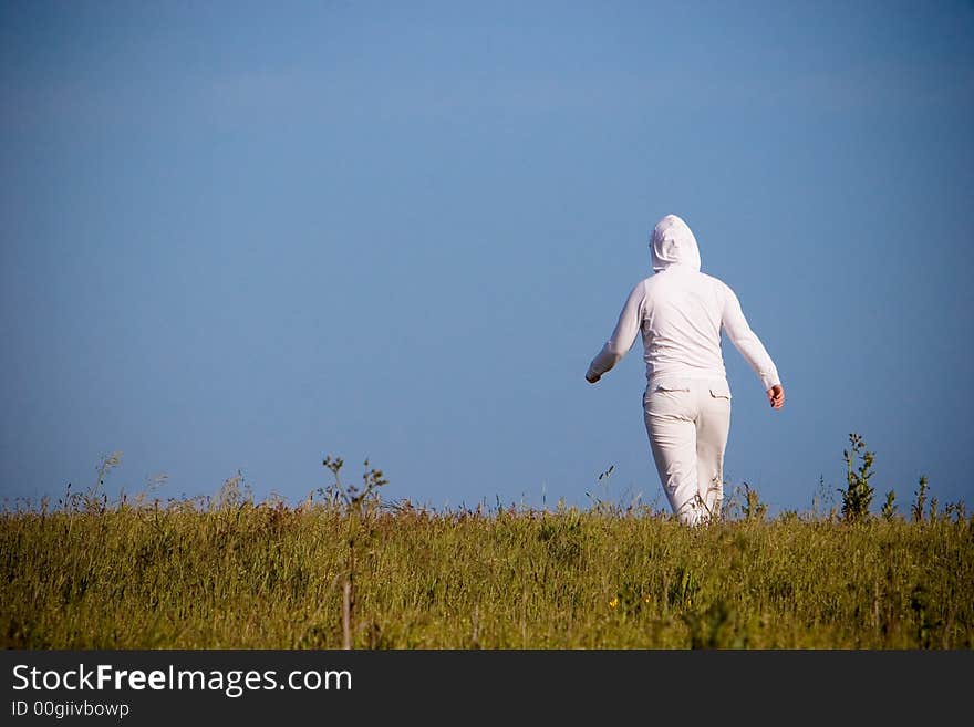 Woman Walking Away