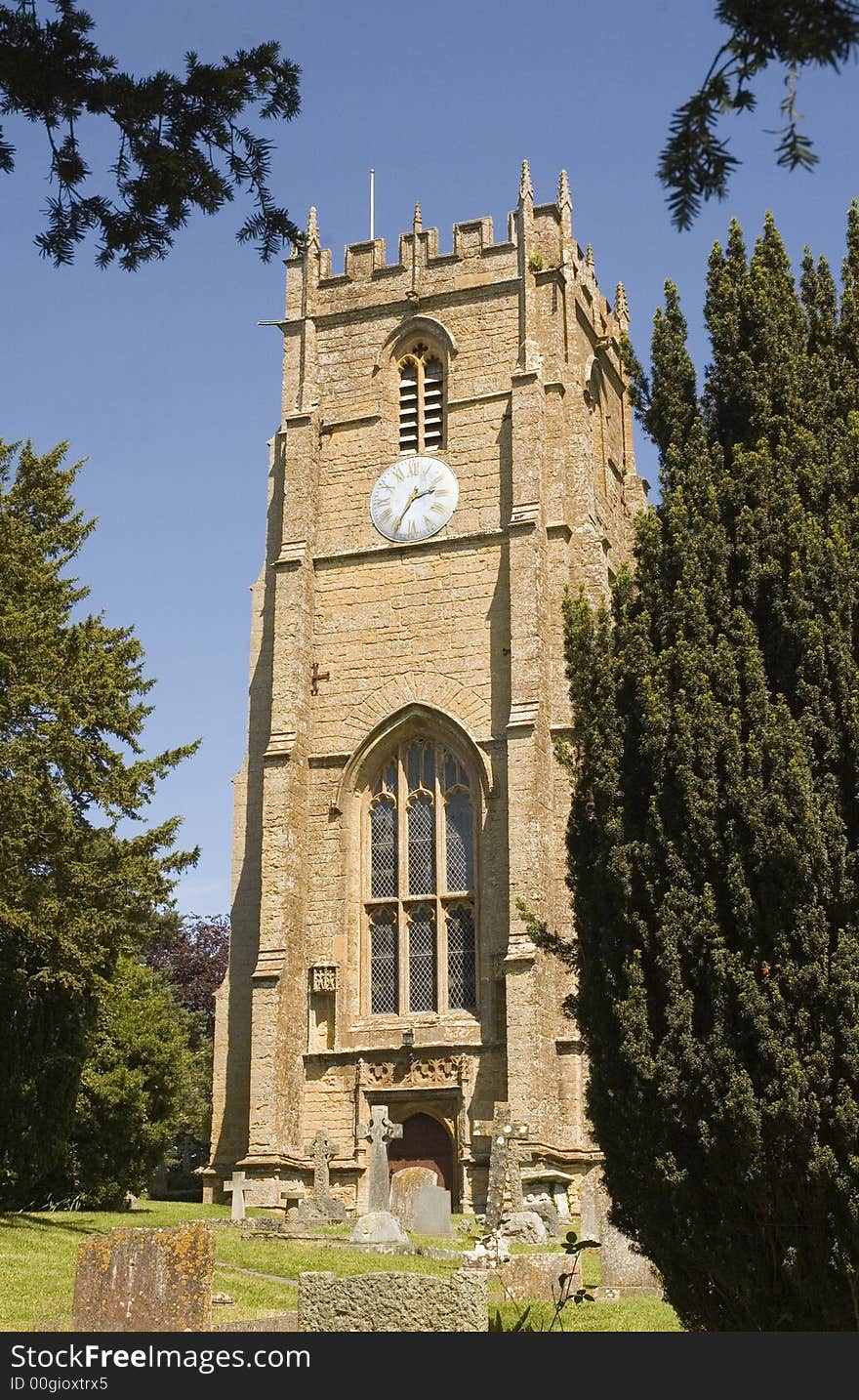 Norman style Church at Whitchurch in Dorset, England