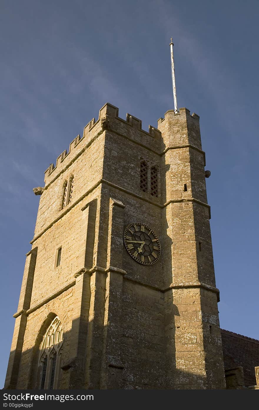 Norman style Church at Chideock in Dorset, England