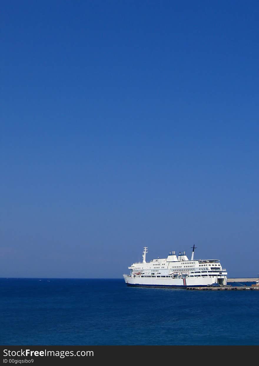 Ferryboat at the harbor