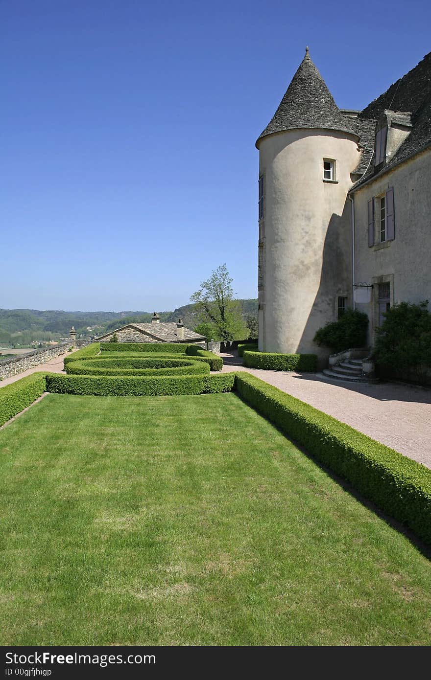 Castle In Landscaped Garden