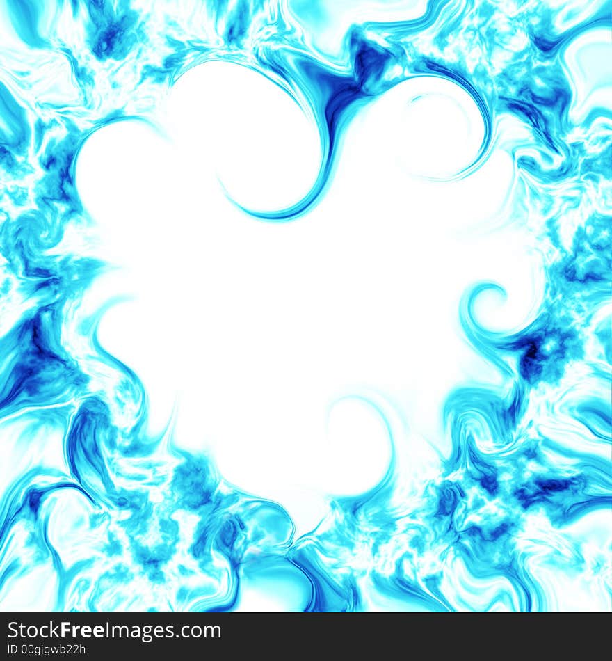 Background, water in the form of heart