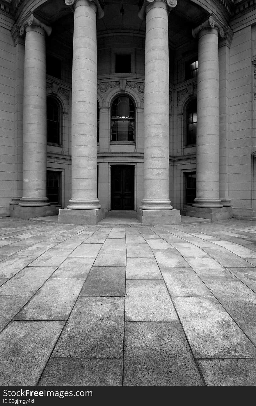 Black and White Detail of Building Architecture. Black and White Detail of Building Architecture