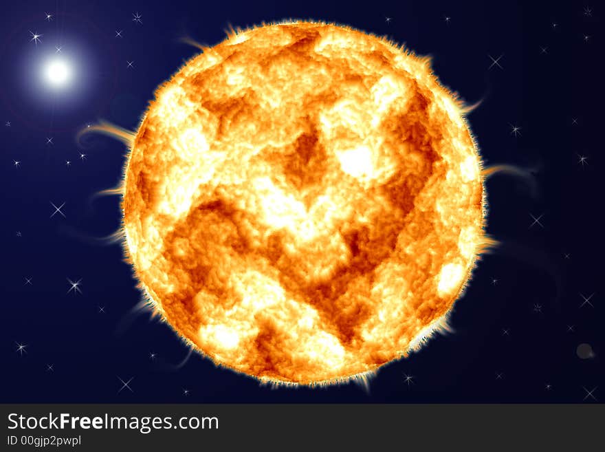 Sun exploding