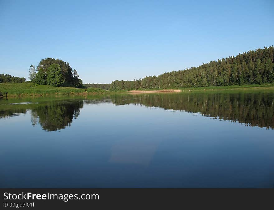 The Latvian biggest river - Daugava. The Latvian biggest river - Daugava.