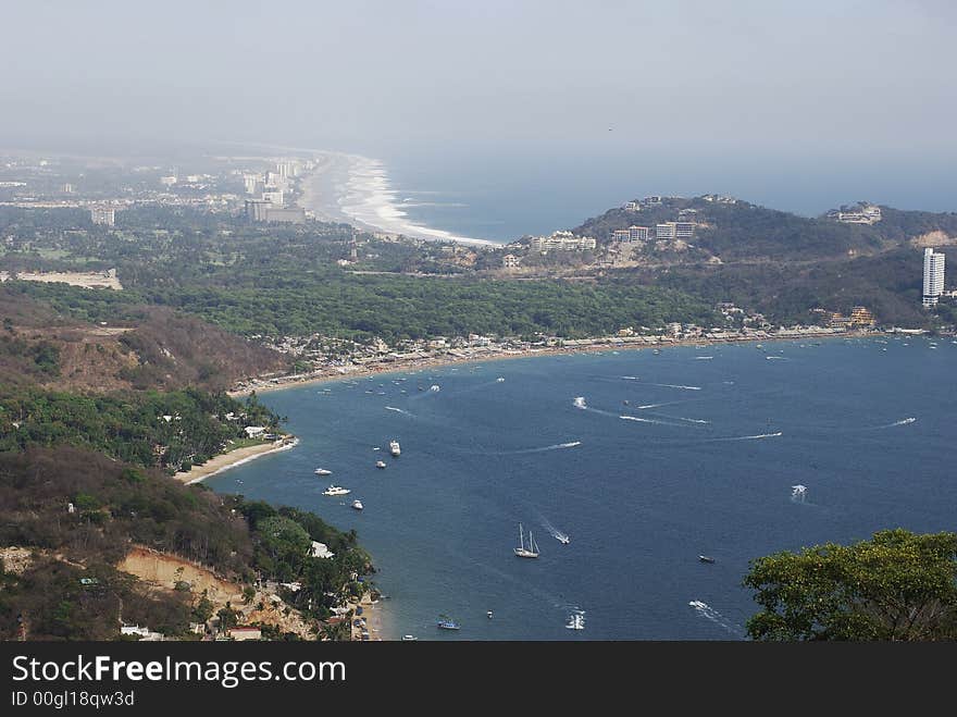 The view of Diamond Zone - the future Acapulco, Mexican resort city.