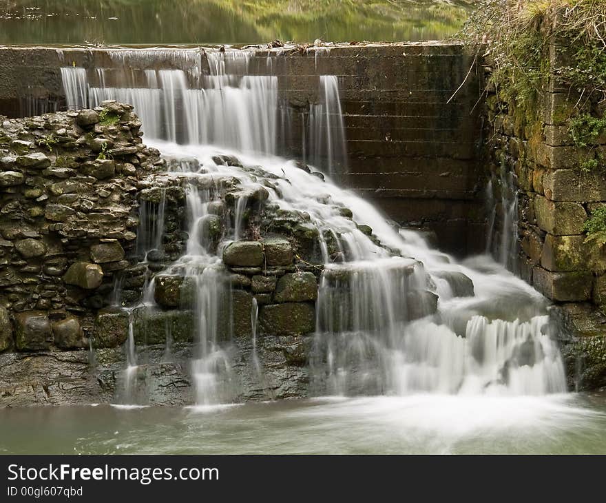 Small waterfall in the forest