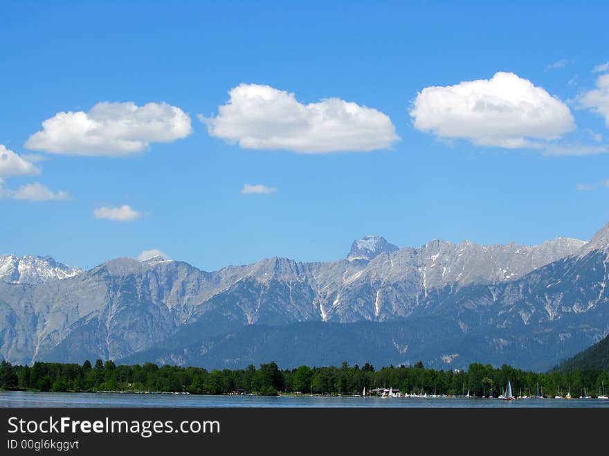 Clouds over mountains