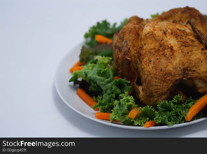 Roast Chicken Lettuce Carrots