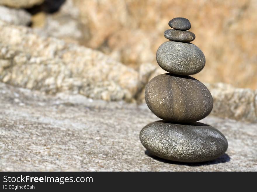 Round stones goof for yoga and relaxation theme. Round stones goof for yoga and relaxation theme