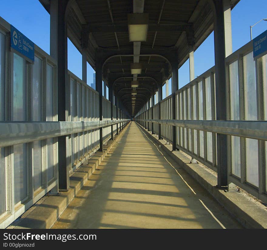 Train ramp in Chicago's west side. Train ramp in Chicago's west side