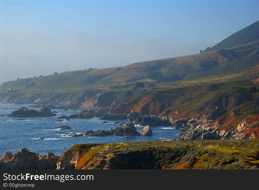 The California coast by Big Sur