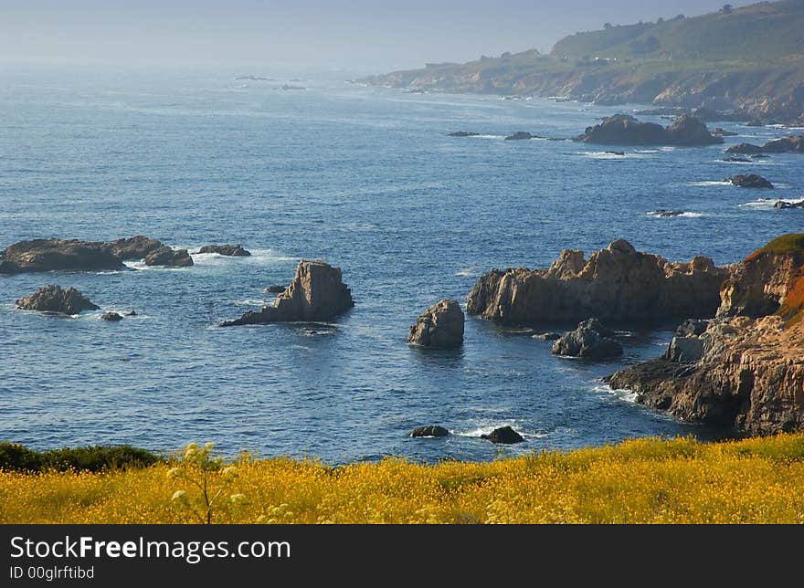 The California coast by Big Sur