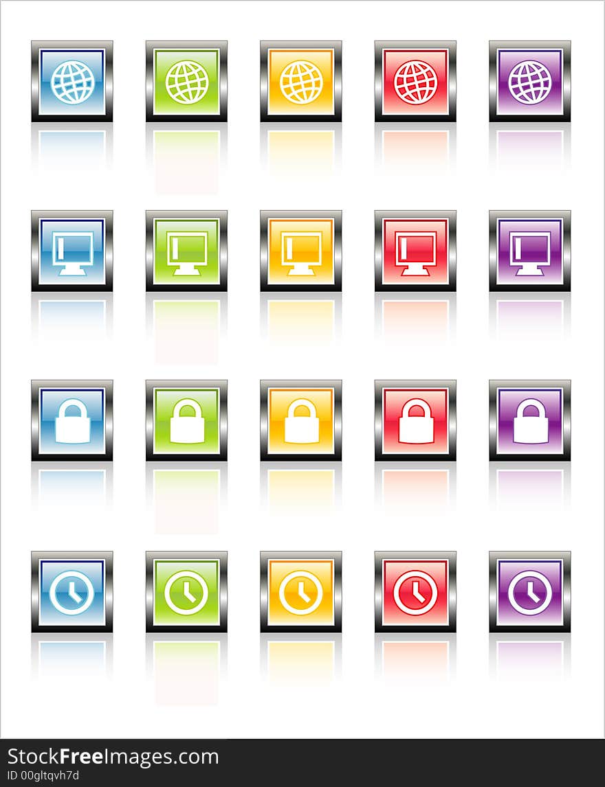 MetaGlass Icons Web 3 (Vector)