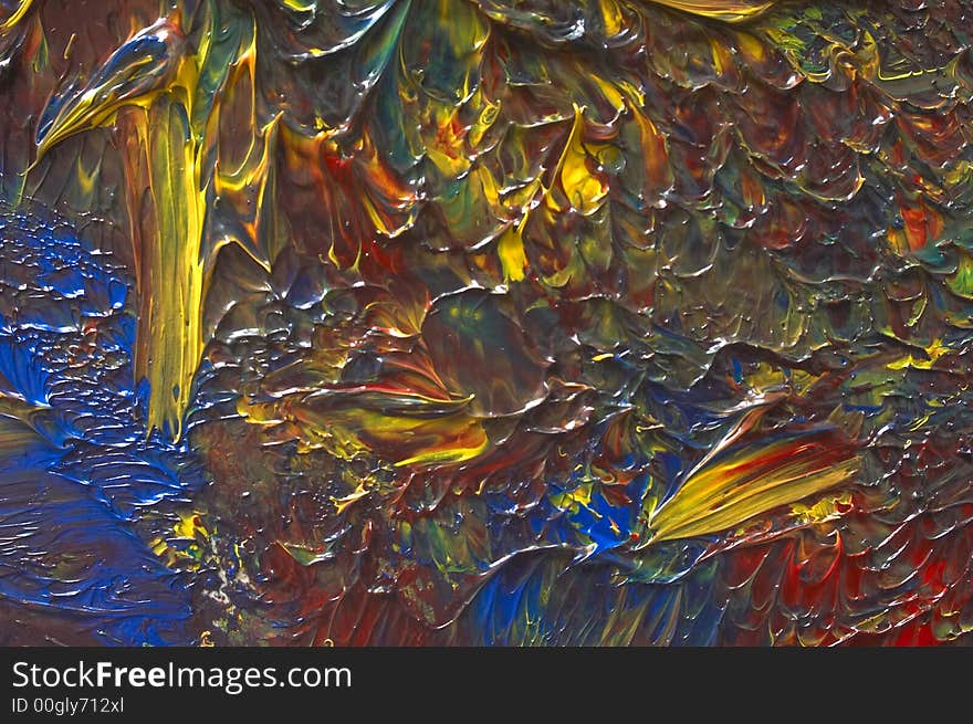 Oil abstract background