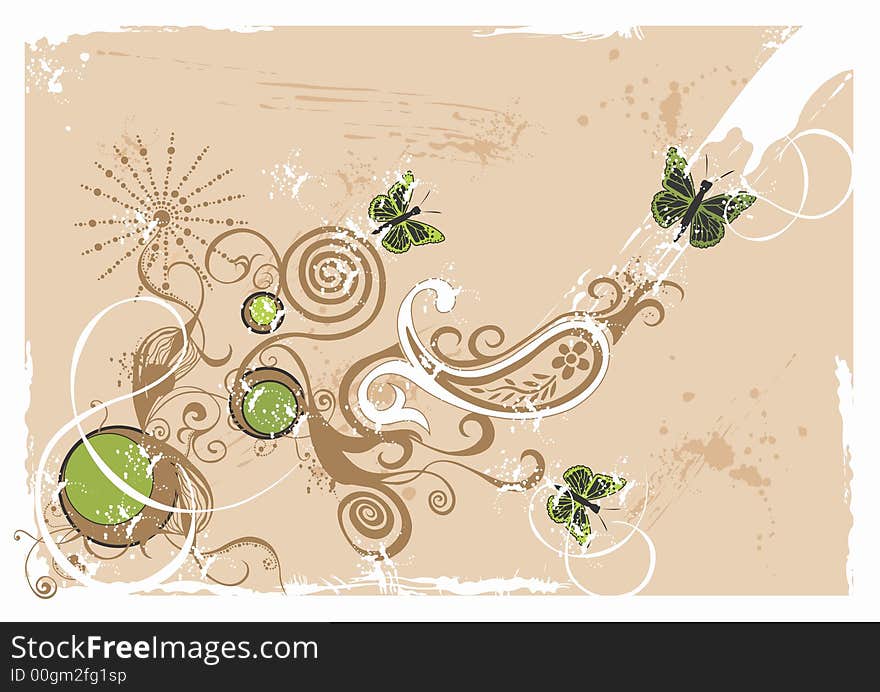 Illustration of a decorative background