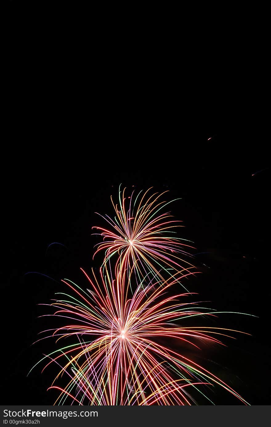 Fireworks, celebratory, bright and night salute