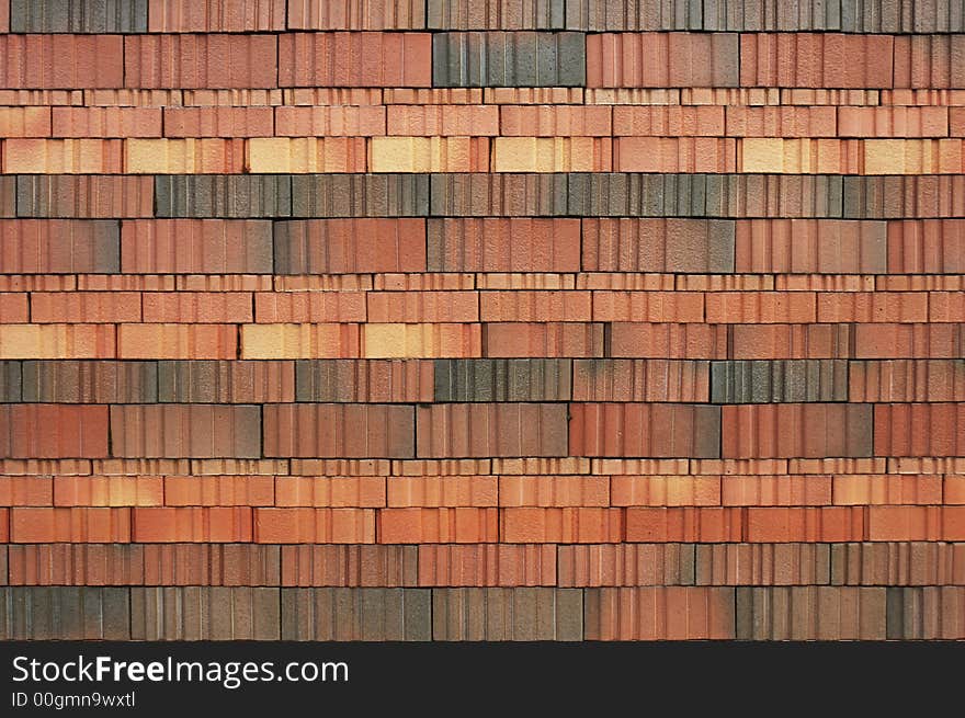 Close up of a pattern of tiling on a wall. Suitable as background. Close up of a pattern of tiling on a wall. Suitable as background.