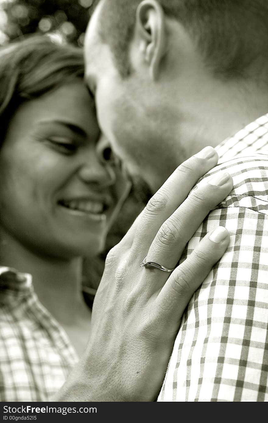 A young couple in love