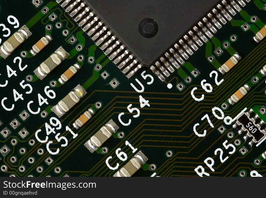 Close-up of Computer Circuit Board