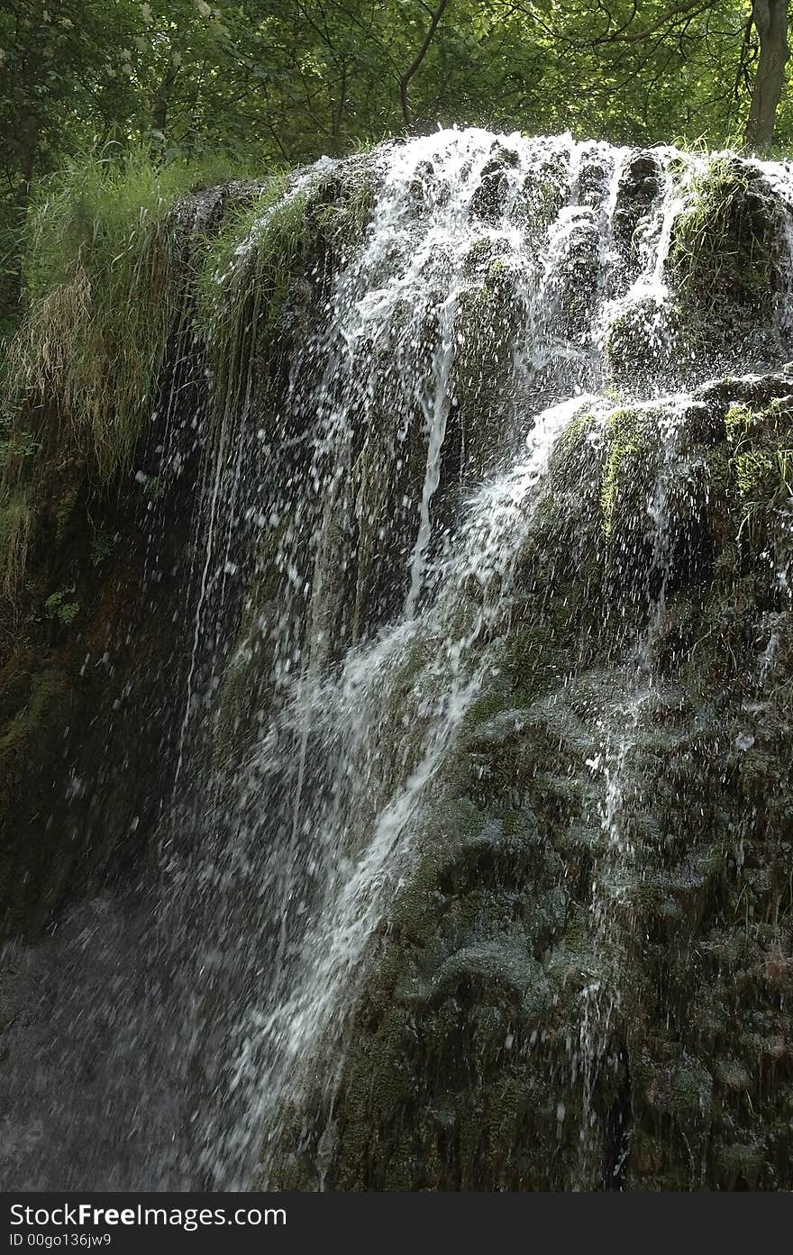 Beutiful cascade in Spain - Monasterio de Piedra. Beutiful cascade in Spain - Monasterio de Piedra