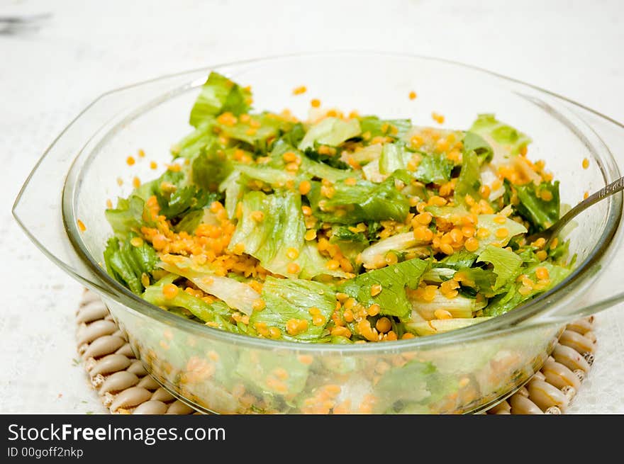 Healthy pottage salad