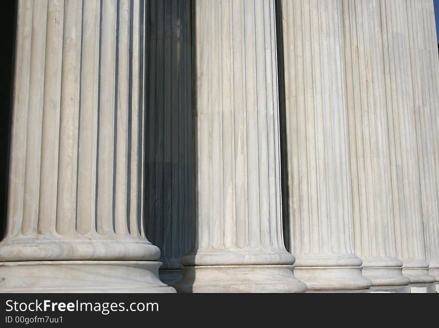 Pillar of zapeion building in athens greece. Pillar of zapeion building in athens greece