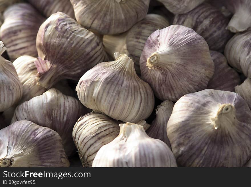 Paris market garlic