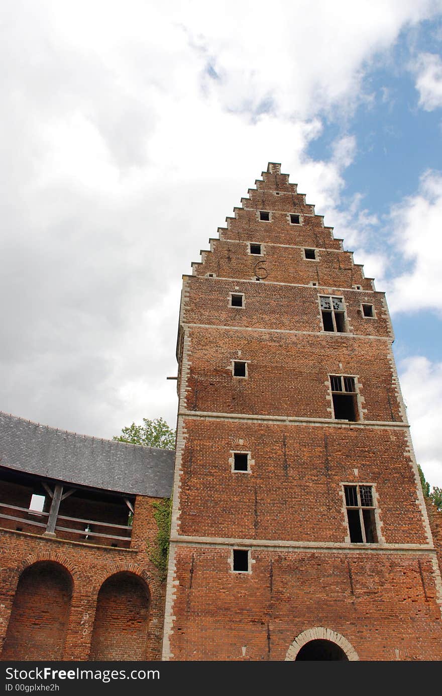 The ruin of the castle of Beersel near Brussels, Belgium. The ruin of the castle of Beersel near Brussels, Belgium