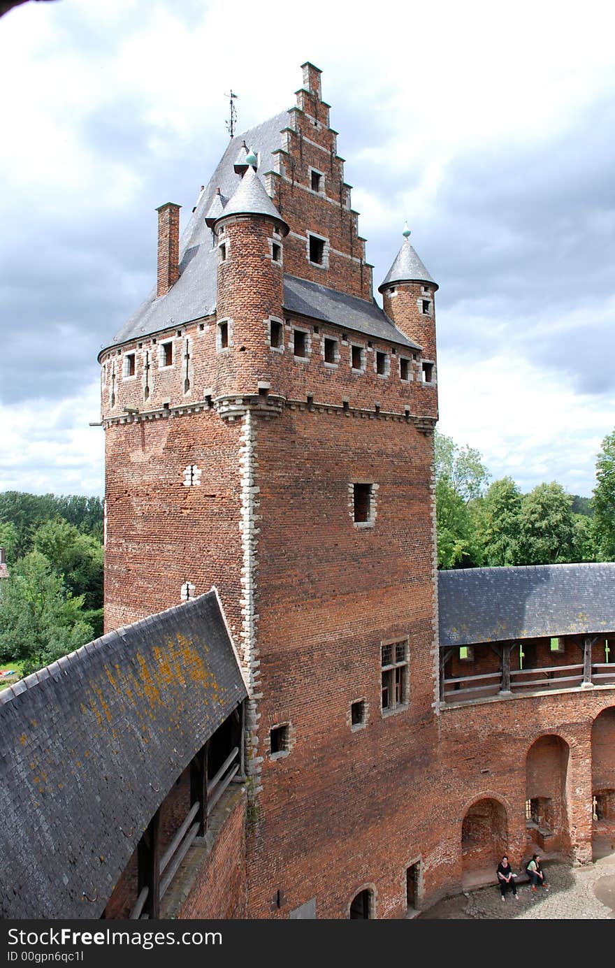 The ruin of the castle of Beersel near Brussels, Belgium. The ruin of the castle of Beersel near Brussels, Belgium