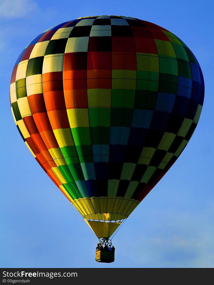 Colorful hot air balloon