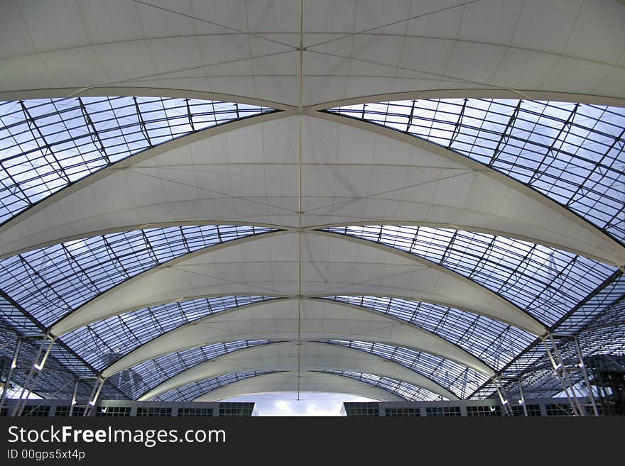 Metallic And Glass Roof