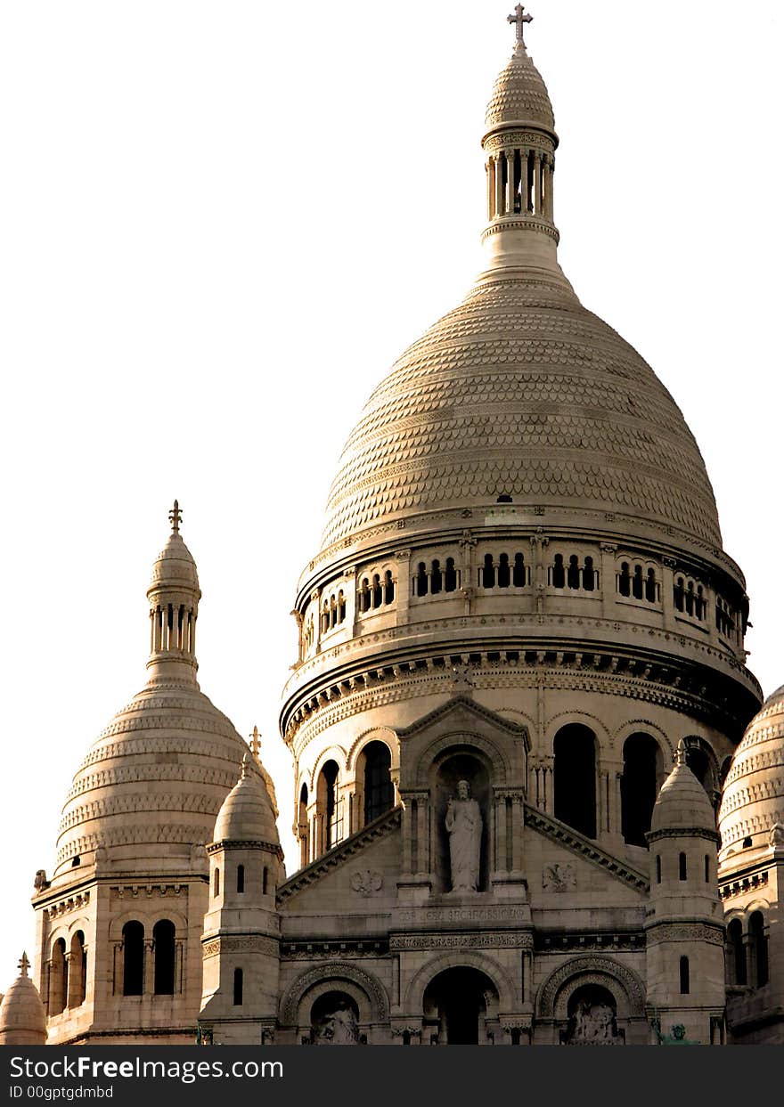 Sacre Coeur in Paris on the Montmarte