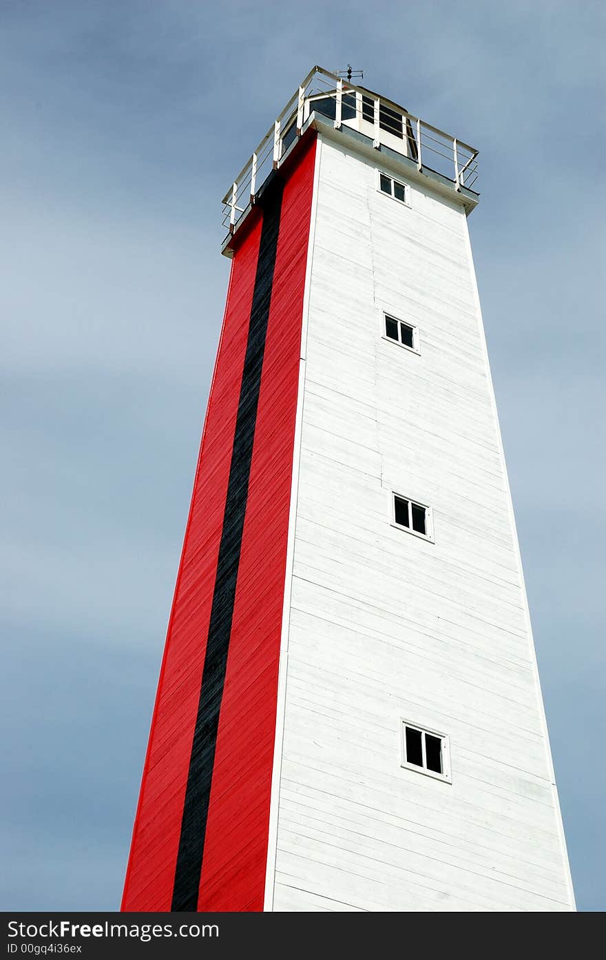 Wooden lighthouse in Saint-Petersburg