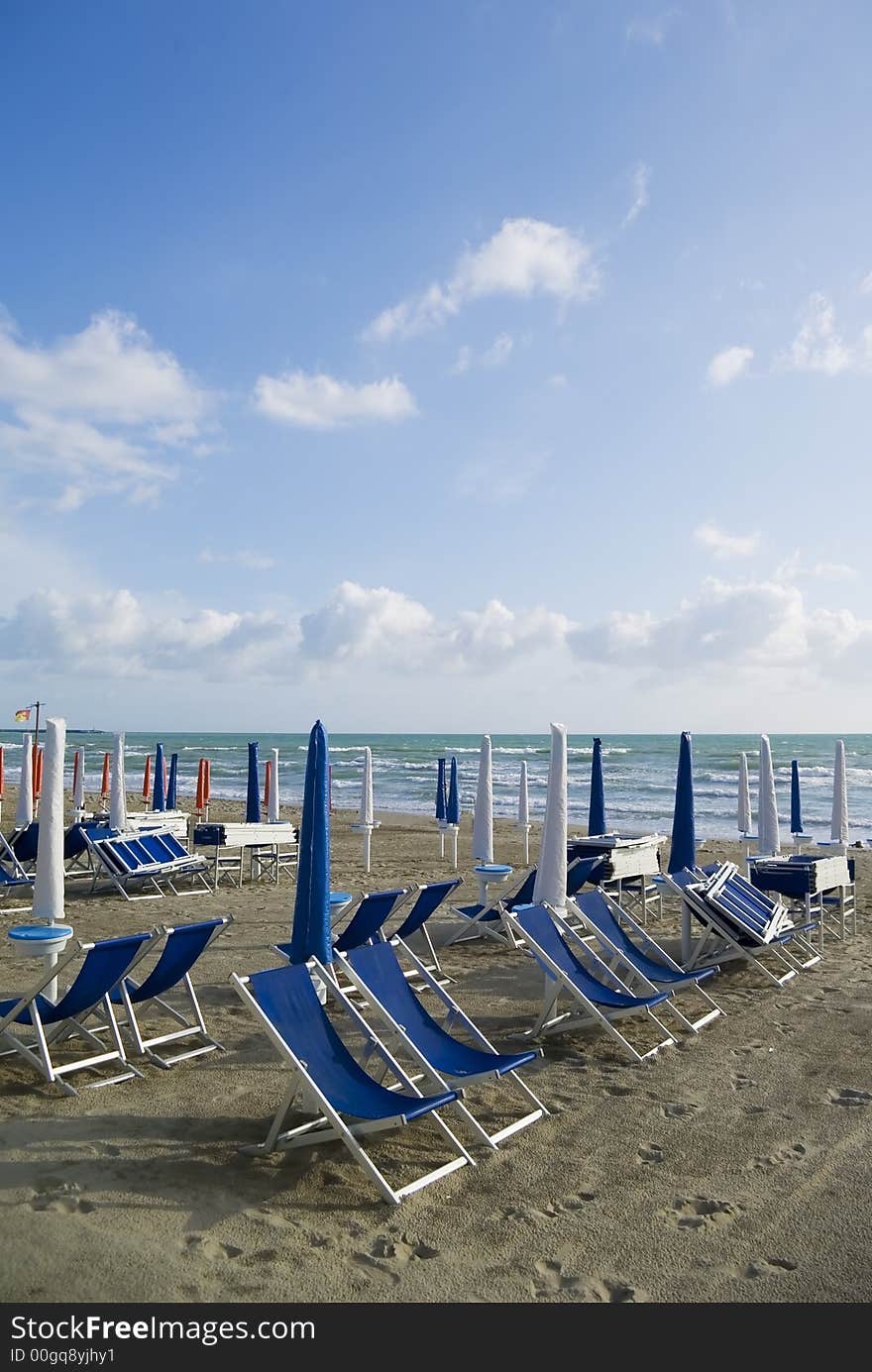 sandy beach, Tuscany