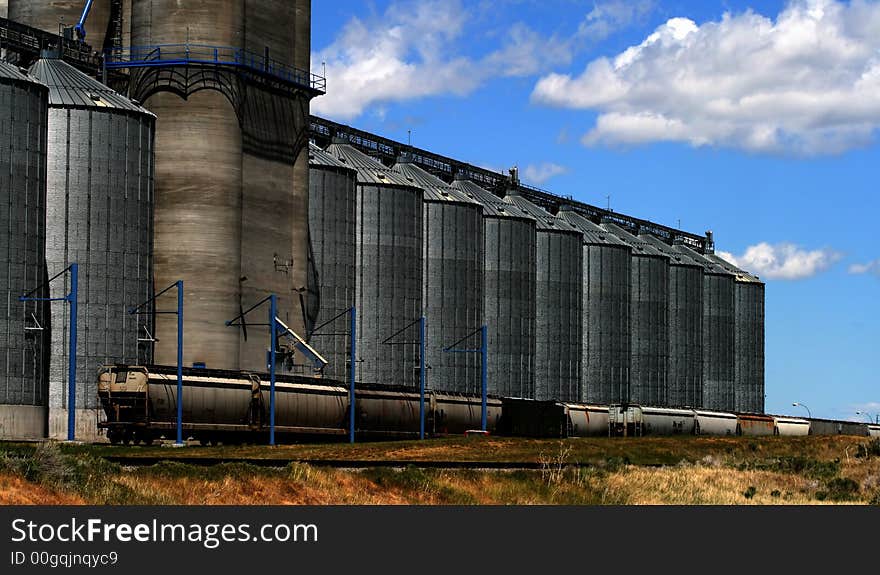 Grain storage and process facility in Osgood Idaho. Grain storage and process facility in Osgood Idaho