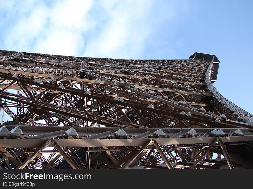 Eiffel Tower in Paris in France. Eiffel Tower in Paris in France