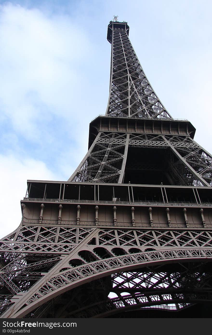 Eiffel Tower in Paris in France. Eiffel Tower in Paris in France